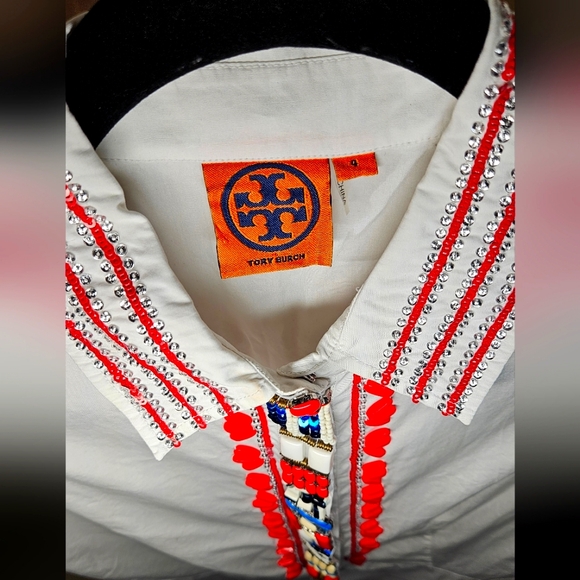 Tory Burch Sleeveless Beaded Top - Picture 3 of 4